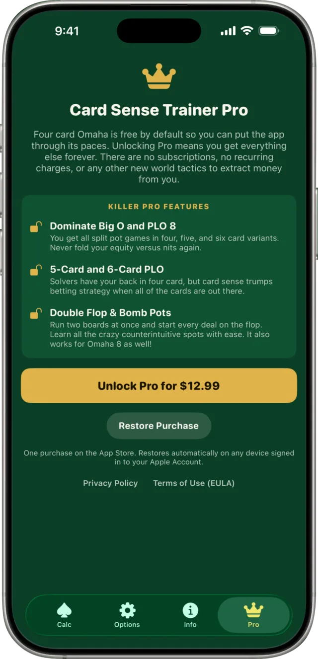 The One Time Pro Unlock.